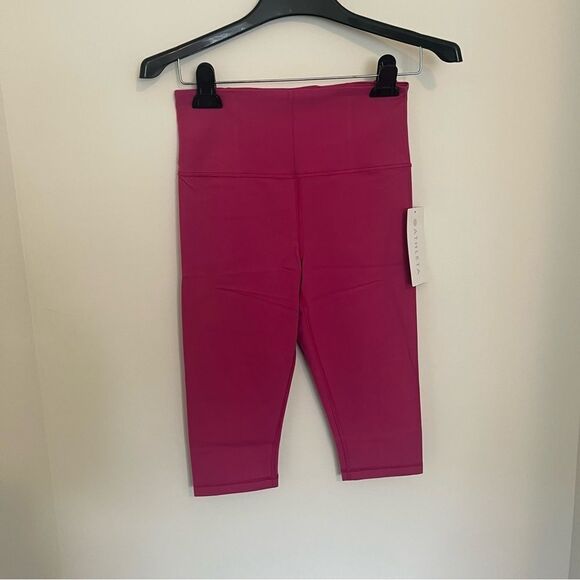 Athleta ELATION ULTRA HIGH RISE CROP Small Iceplant Pink NEW - Picture 5 of 12